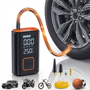 Car-Mounted Air Pump, Handheld Portable Smart Digital Display Charging Wireless Electric Air Pump, Bicycle Inflator