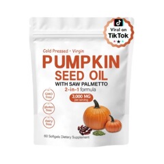 跨境TK 南瓜籽油软胶囊Pumpkin seed oil加锯棕榈软胶囊热卖现货
