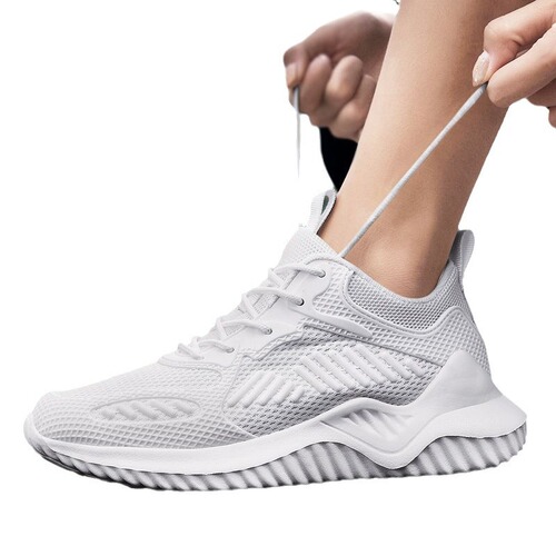 Men's shoes spring large size shoes 47 size 48 running shoes men's pure black work shoes summer breathable sports shoes for men