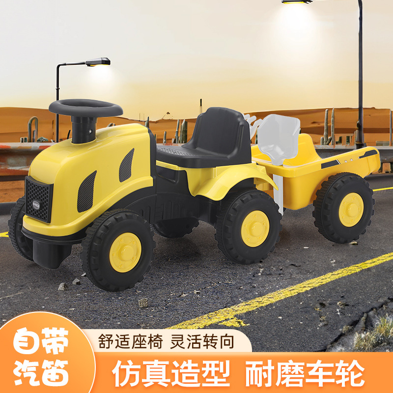 Nuevo bebé grande simulación tractor patina con cucharón de ingeniería manual para enviar pala adecuada para bebés de 1 - 4 años