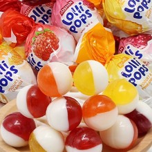 俄罗斯进口乌克兰如胜棒棒糖 多种水果奶昔混合味休闲零食920g