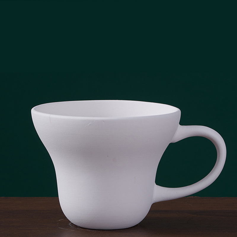 Taza de Cerámica en Blanco Cerámica para Pintar DIY, Bajo Esmalte para Manualidades DIY image 29