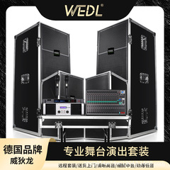 ドイツWEDL専門スピーカーダブル15インチアウトドア舞台演出結婚祝いハイパワー航空箱式音響セット