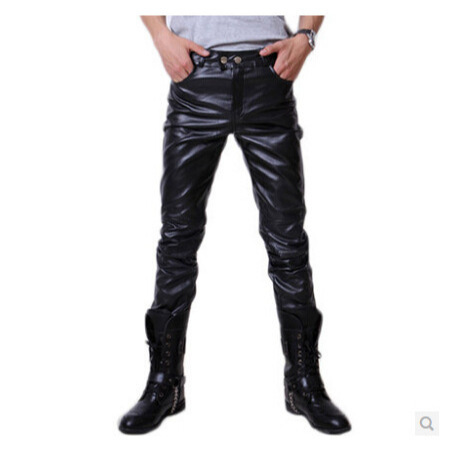 Casual Leather Pants Men's Slim-Fitting Pants Korean Style Motorcycle Men's Trendy Leather Pants 2025 Autumn and Winter Pu Leather Pants for Men Casual Leather Pants Men's Slim-Fitting Pants Korean Style Motorcycle Men's Trendy Leather Pants 2025 Autumn and Winter Pu Leather Pants for Men