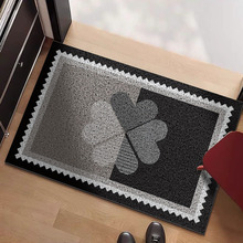 入户门地垫黑白高级感耐脏进门口地毯门厅防滑脚垫除尘易打理地垫