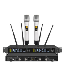P830无线麦克风真分集接收300米一拖二KTV演出话筒无线话筒设备