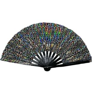 Foreign trade hot selling Barbie pink kung fu fan shiny concert concert peripheral TikTok same 33cm support fan