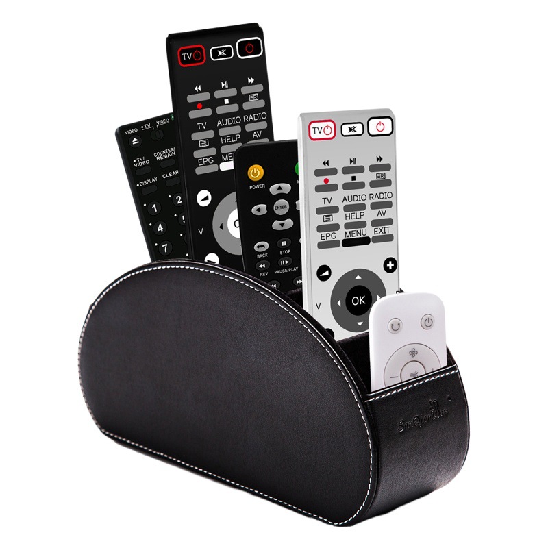 Suministros para el hogar sala de estar caja de almacenamiento de cosméticos caja de almacenamiento de cuero de escritorio de oficina de acabado PU caja al por mayor