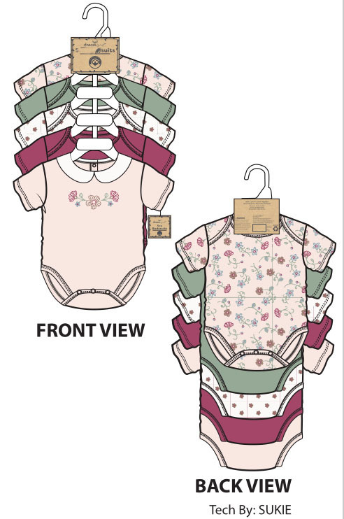工場卸売新生児ジャンプスーツ 5 ピース半袖三角ロンパース夏綿ベビー子供服|undefined