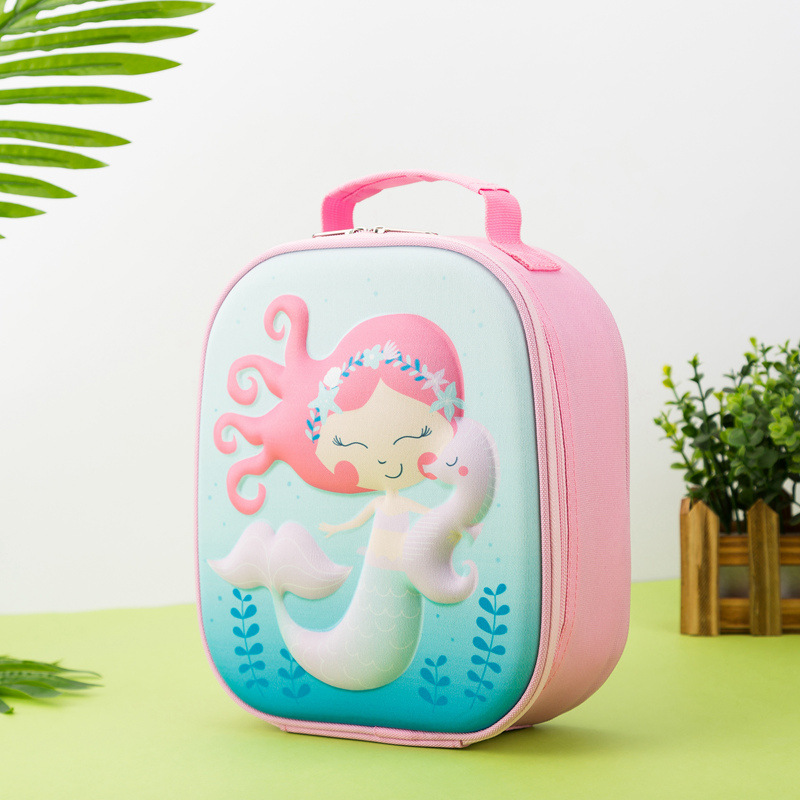Nuevo Unicornio Bolsa de almuerzo para niños portátil de dibujos animados estudiante aislamiento lindo bolsa de aislamiento almuerzo caja chica amigable con el medio ambiente