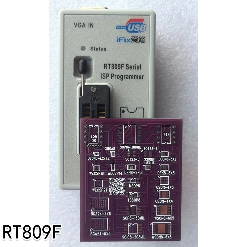 Burn record holder Read and write holder Chip BIOS read and write adapter WSON8 QFN8 test 4x4 ROM error