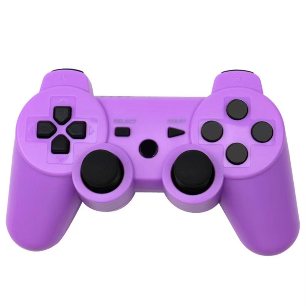 Controlador Bluetooth inalámbrico exclusivo transfronterizo P3, botón en blanco con cable de carga, gamepad P3 de doble vibración dual
