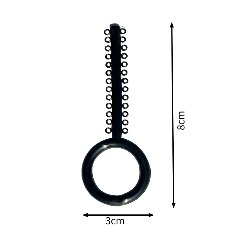 Equipo de enseñanza dental transfronterizo anillo de ligadura tipo llave anillo de ligadura plástico colorido anillo de ligadura anillo transparente 40 piezas