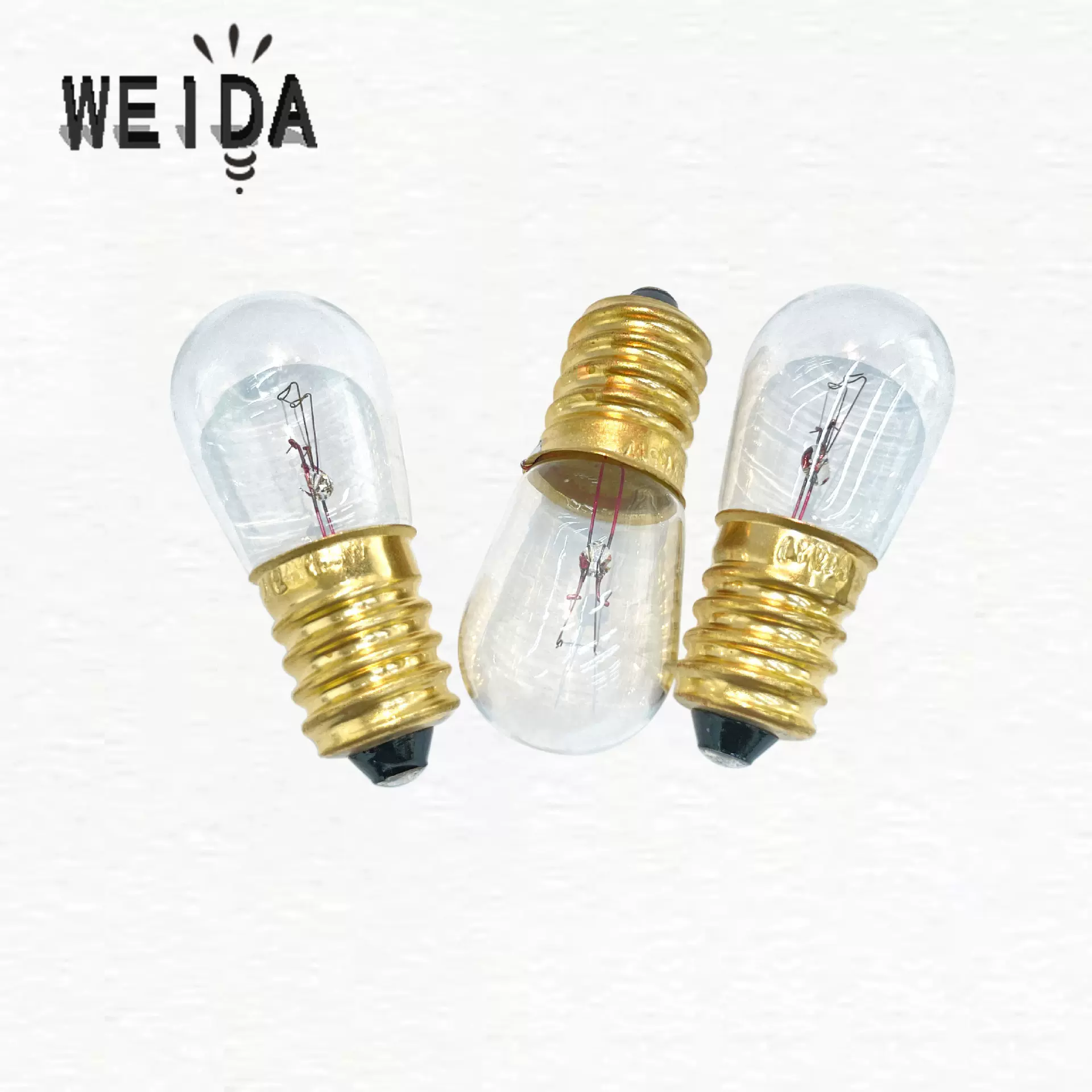 E14黄铜头木瓜泡 电器指示灯泡 车船指示灯泡 机器指示灯泡