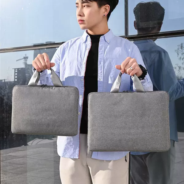Cross-border new men's handbag business laptop bag men's conference briefcase gift set logo