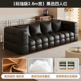 法式棉花糖沙发简约布艺云朵沙发客厅豆腐块奶油风羊羔绒泡芙沙发