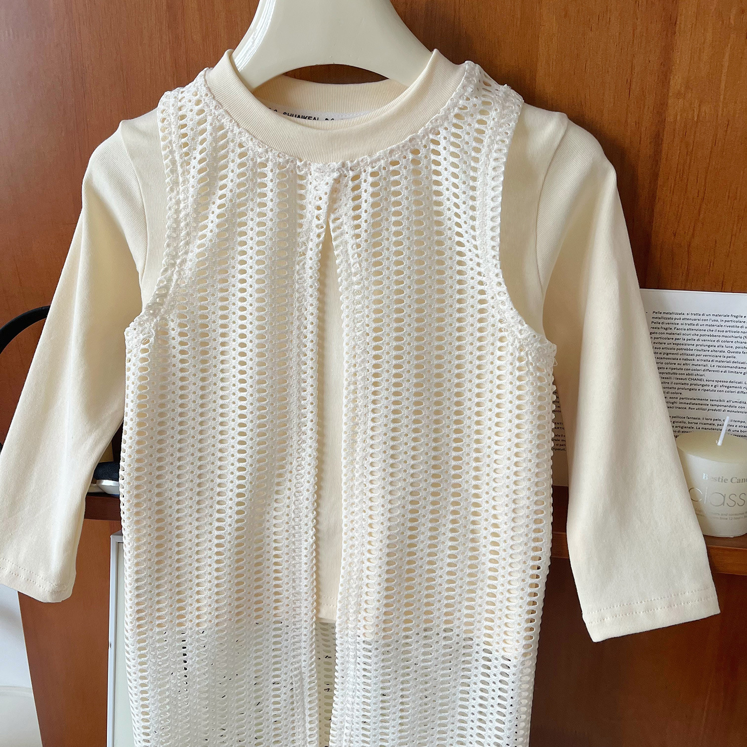 Mädchen 3-teiliges Freizeitset Mit Tanktop Langarmshirt Und Jeans_voghion.com