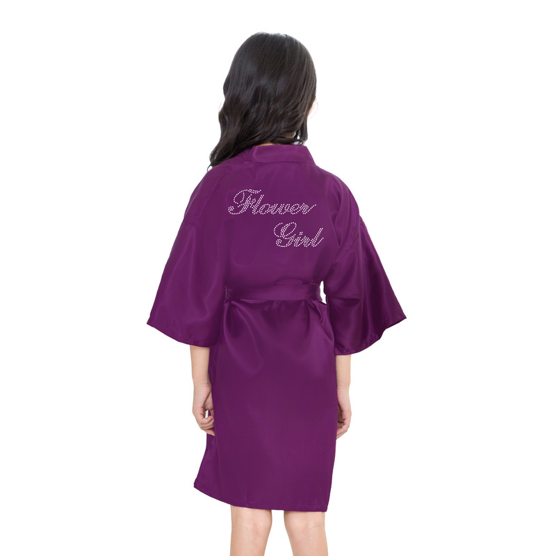 Cross-border classic solid color children's hot drilling flower girl flower girl bride dressing gown nightgown party cardigan Cross-border classic solid color children's hot drilling flower girl flower girl bride dressing gown nightgown party cardigan