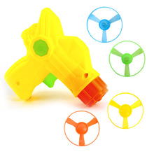 發光陀螺手槍飛碟飛盤陀螺槍戶外夜市地攤玩具飛天仙子發射玩具