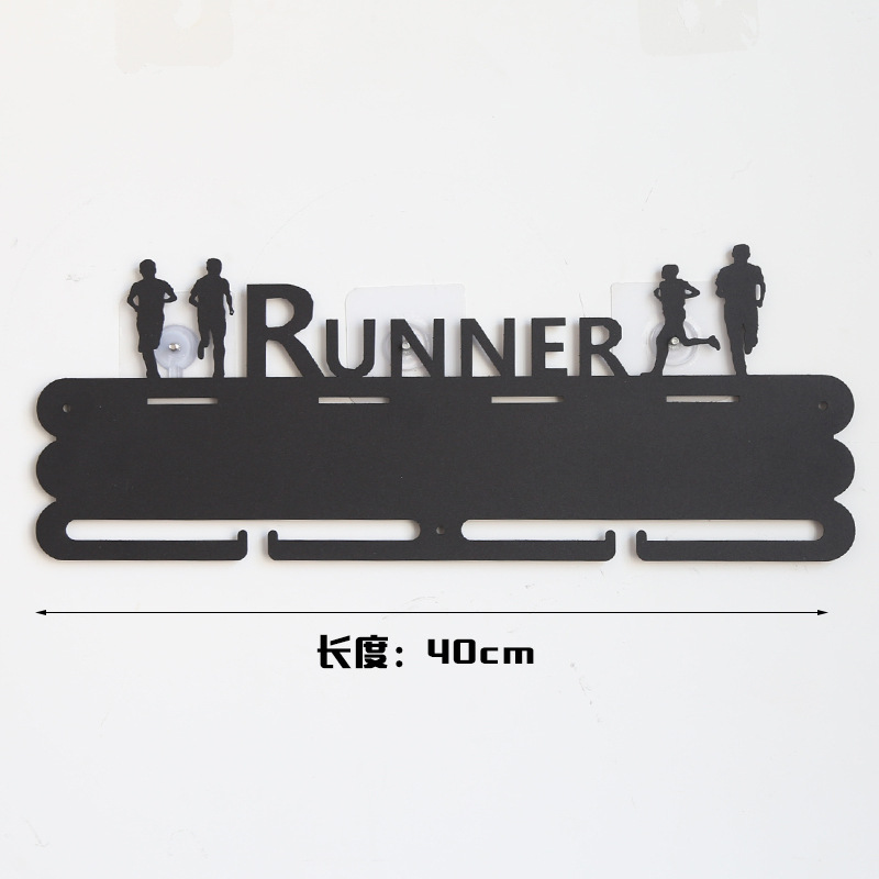 En stock Medallero de hierro estante de exhibición de medalla de maratón medalla de oro estante de almacenamiento variedad creativa