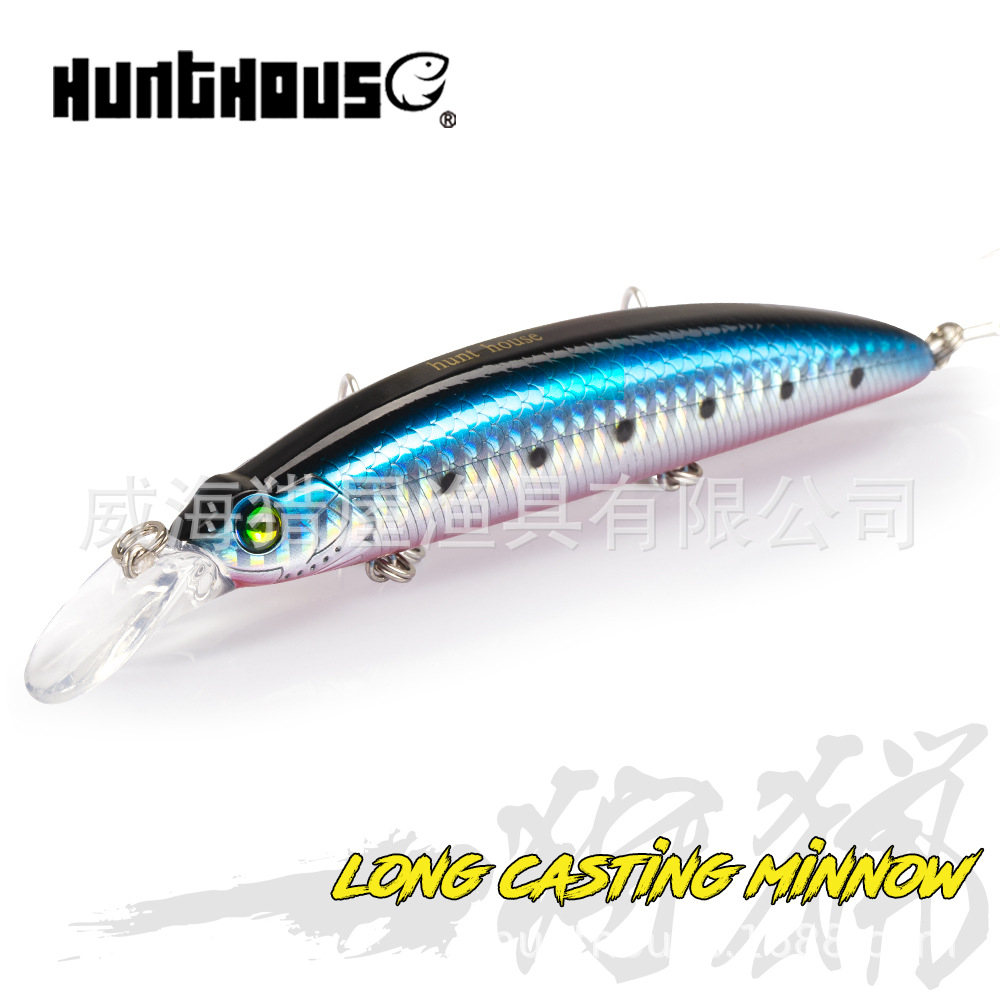 Casa de caza Mino Luya cebo falso tiro largo agua flotante 110mm 19G agua dulce caída postura de natación boca oblicua lubina matar