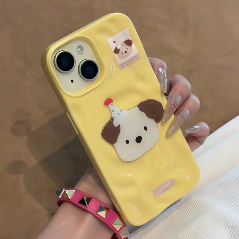 趣味动物贴片适用苹果16/15手机壳陨石纹14公仔13女生iPhone15pro|undefined