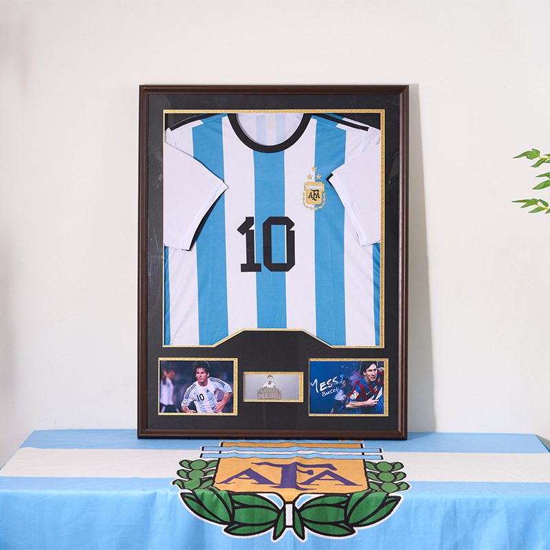 Star Shirt Framed Picture Frame Basket Football Jersey Table Tennis Star Commemorative Display Frame Signature Collection Display Frame