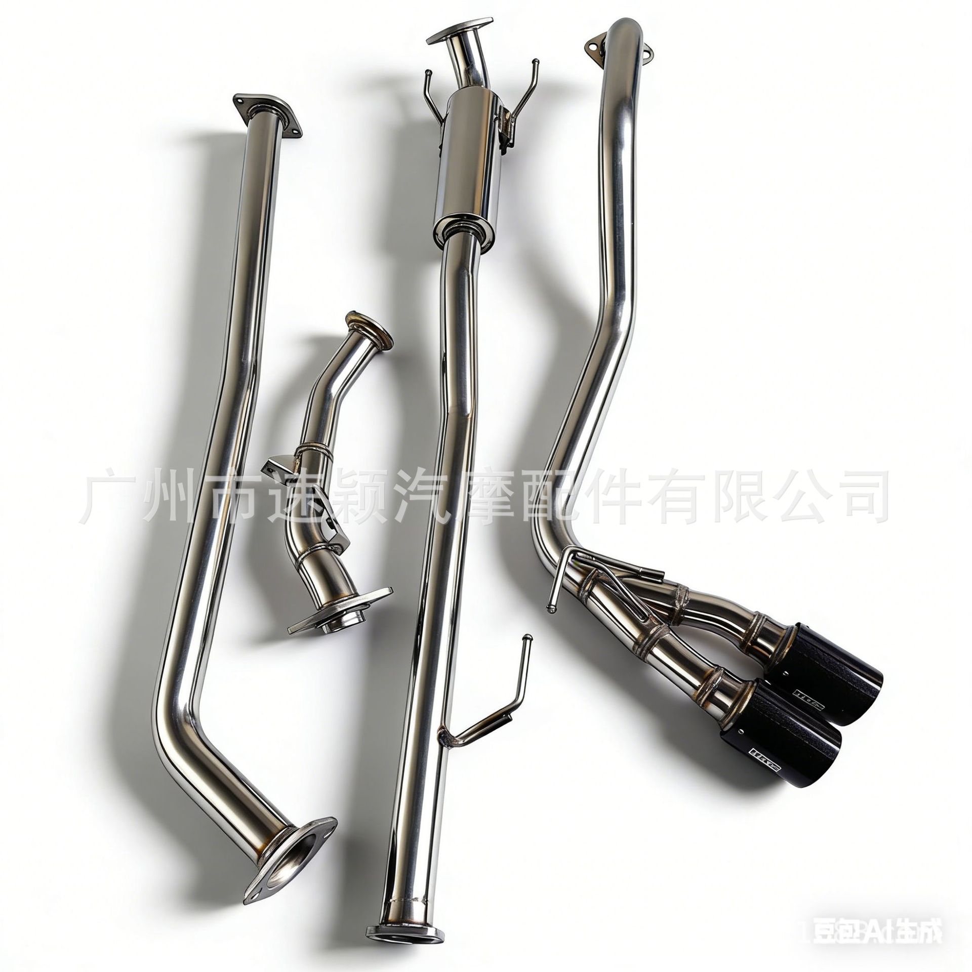 Suitable for Hilux Hilux Revo 2015-19 Models Modified Dual Exhaust Pipes from Mid-Section to Full Tail Section