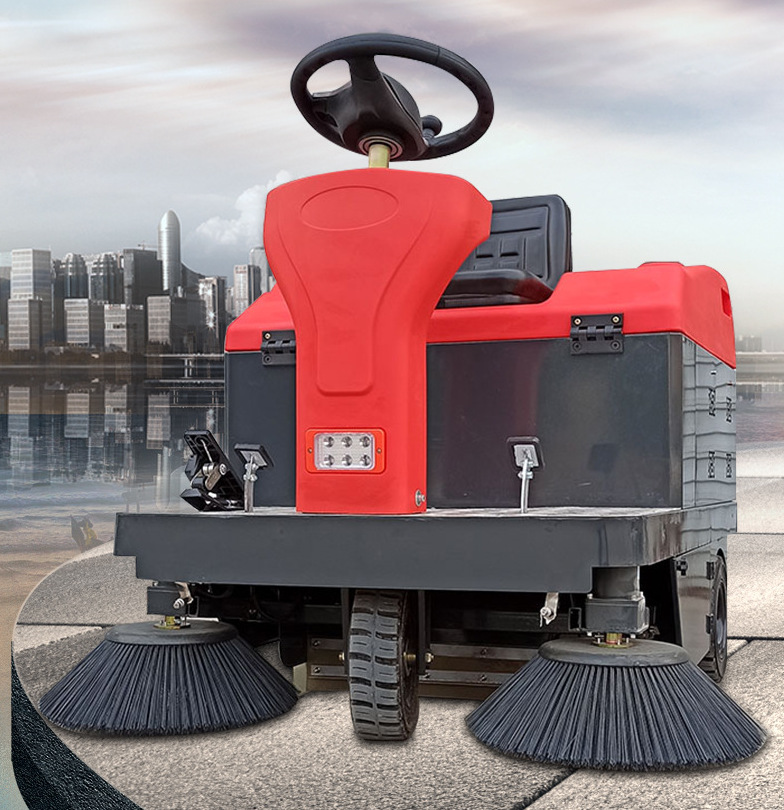 小型座驾式扫地清扫车停车场物业小区落叶垃圾清扫收集一体扫地车