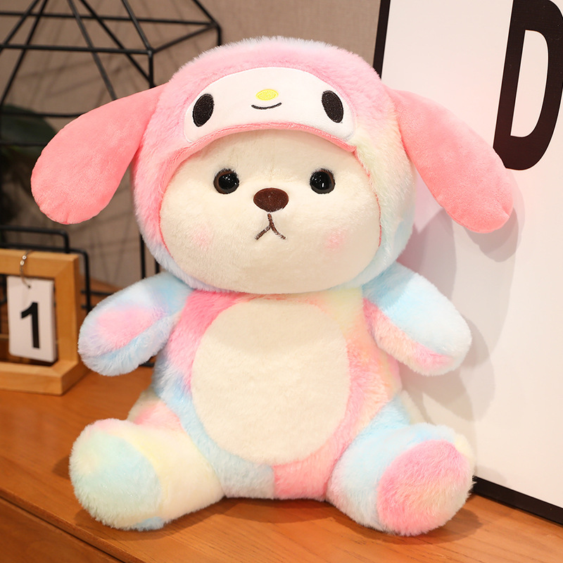 Hot sale super cute Han bear transformation creative doll Teddy doll plush toy girl children love gift