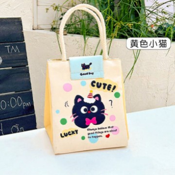 かわいいランチボックスハンドバッグ学生サラリーマンランチランチ断熱バッグランチバッグ外出ポータブルピクニックバッグ|undefined