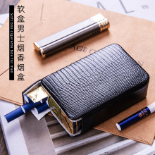软包烟烟盒套皮质时尚男士创意整盒抗压防潮烟包烟盒批发烟具