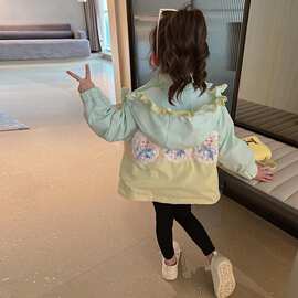女童外套春款宝宝春季韩系2025新款童装女孩春秋上衣儿童春装衣服