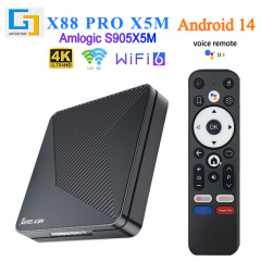 外国貿易 X88 PRO X5M セットトップ ボックス ホーム Android 14 Bluetooth HD 4K TV ボックス TV ボックス卸売
