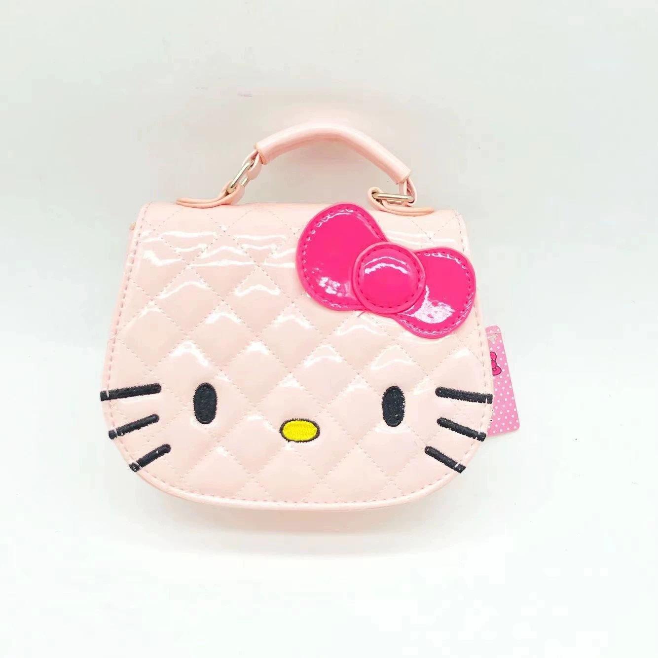 Hello Kitty, сумка через плечо в ручке, модная однотонная сумка, маленькая сумка, korean стиль