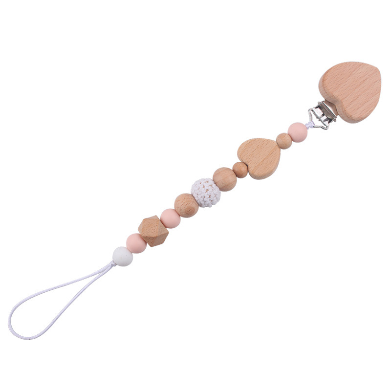 Productos para bebés y niños pequeños clip de tetina creativo caricatura bebé amor de beech mordida de dientes molares tetina cadena de prevención