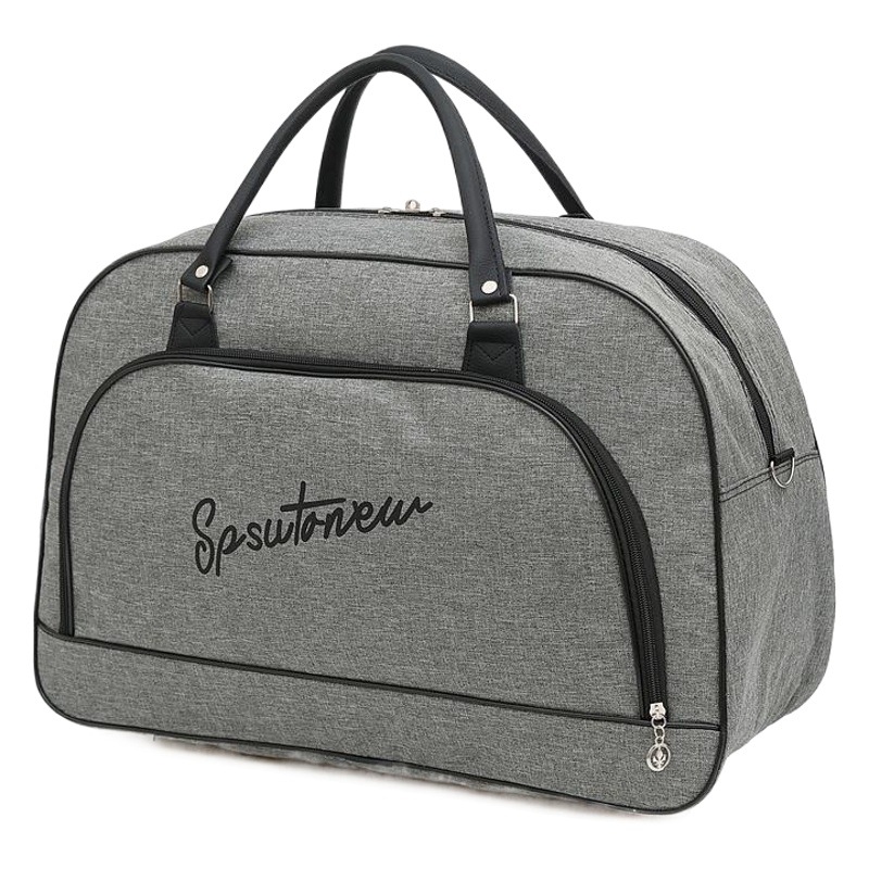 New Korean Style Large-Capacity Men's and Women's Satchel Travel Bag Luggage Bag Pu Leather Short-Distance Travel Bag Travel Bag Luggage Bag