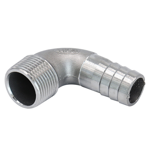 Stainless steel pagoda joint 304 external thread elbow skin head joint 90-degree external thread hose water pipe quick connector bamboo joint green