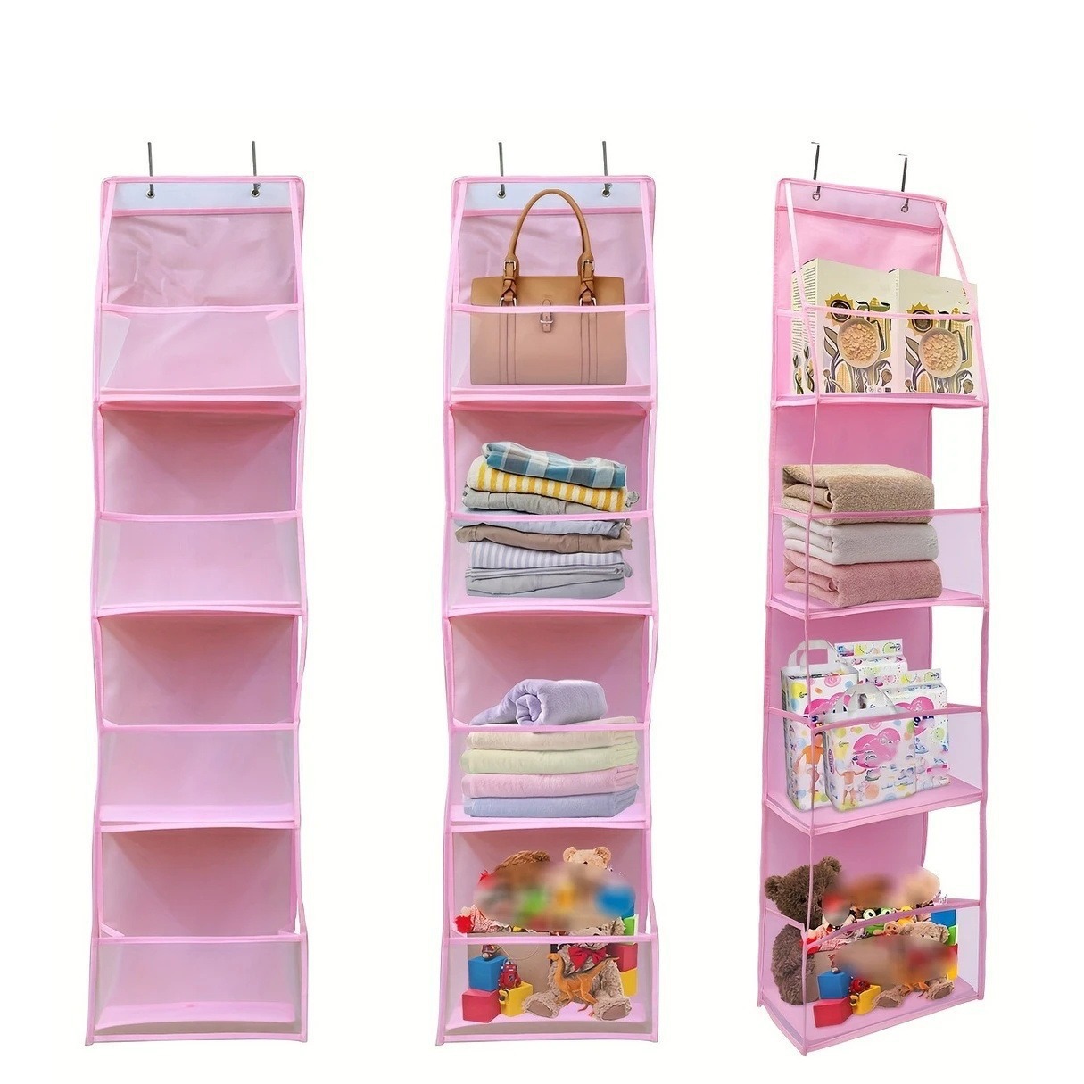 Bolsa de almacenamiento colgante de malla transfronteriza bolsa de almacenamiento colgante de malla laminada bolsa de juguete bolsa de almacenamiento colgante de malla colgante de malla