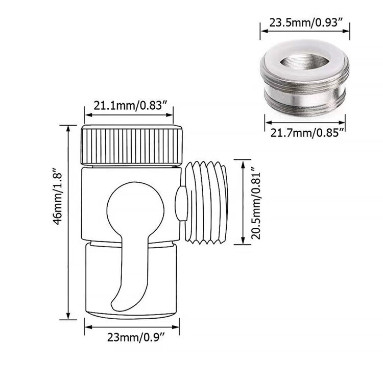 全銅洗濯機蛇口アダプタ一分二分水器一進二出水口蛇口万能コネクタ|undefined