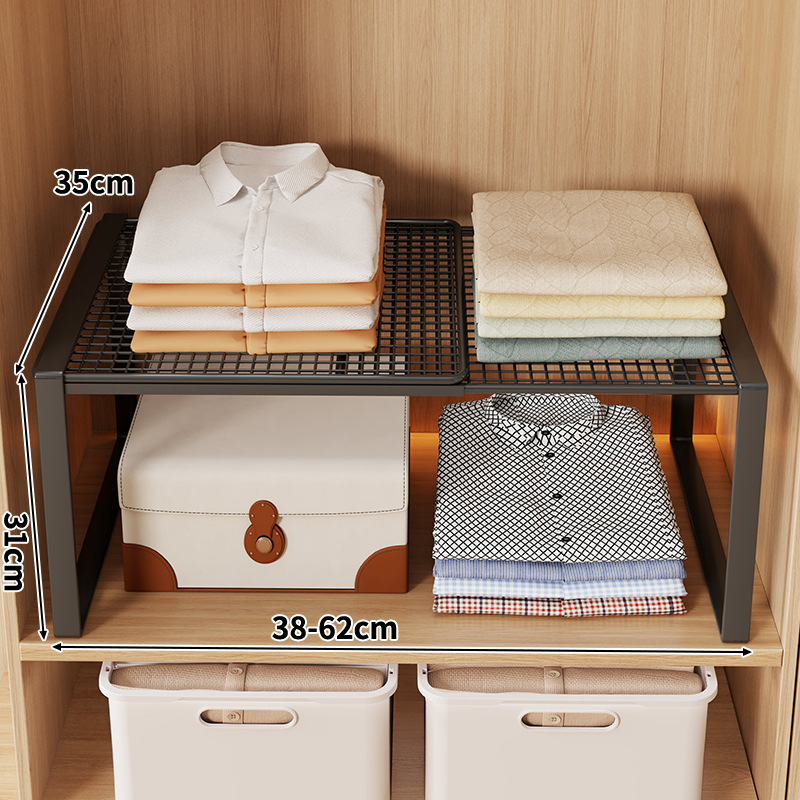 검정색 [접이식] 길이 38-62CM, 너비 35CM, 높이 31CM, 단일 레이어