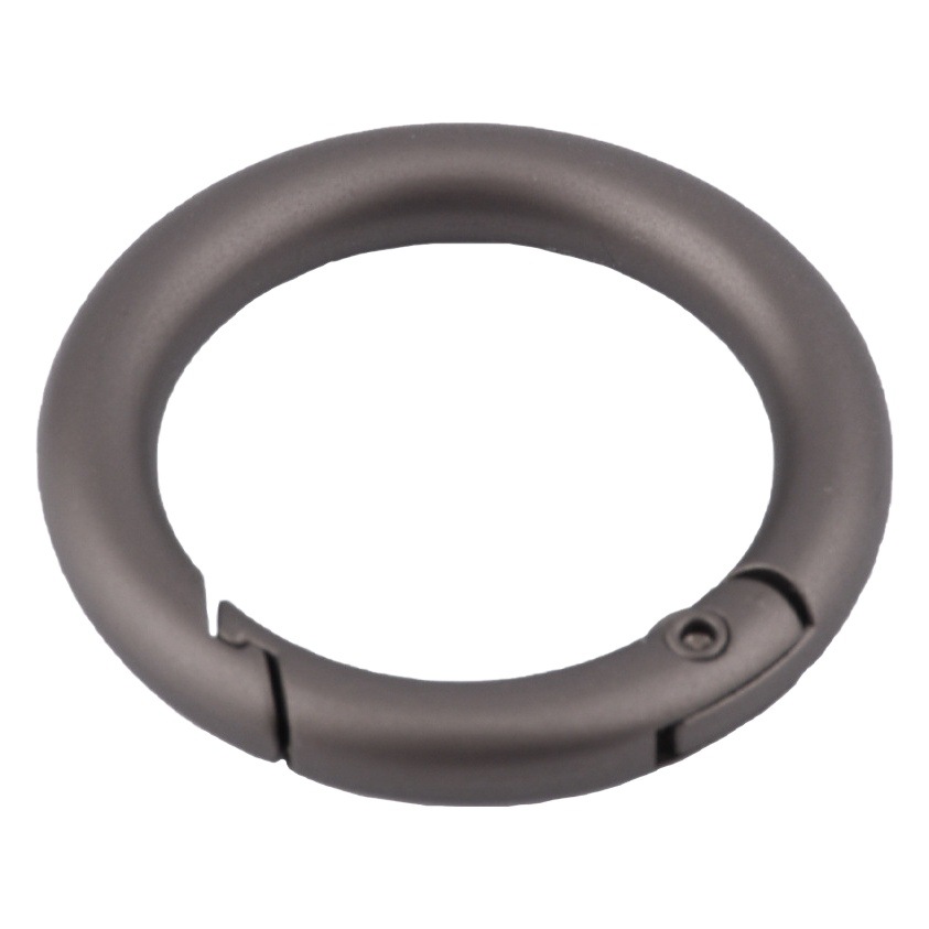 Accesorios de bolsa de oro 35mmK creativo anillo abierto hebilla anillo de resorte de metal de 1 pulgada anillo móvil hebilla colgante clave