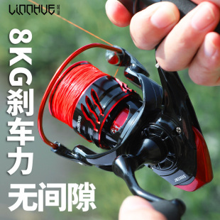 All-metal fishing wheel spinning wheel fishing reel fishing reel fishing reel sea pole wheel sea fishing wheel long shot fishing reel fishing gear wholesale