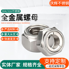 304ステンレス全金属六角緩み防止ロックナットgb6184/din980六角ロックナット