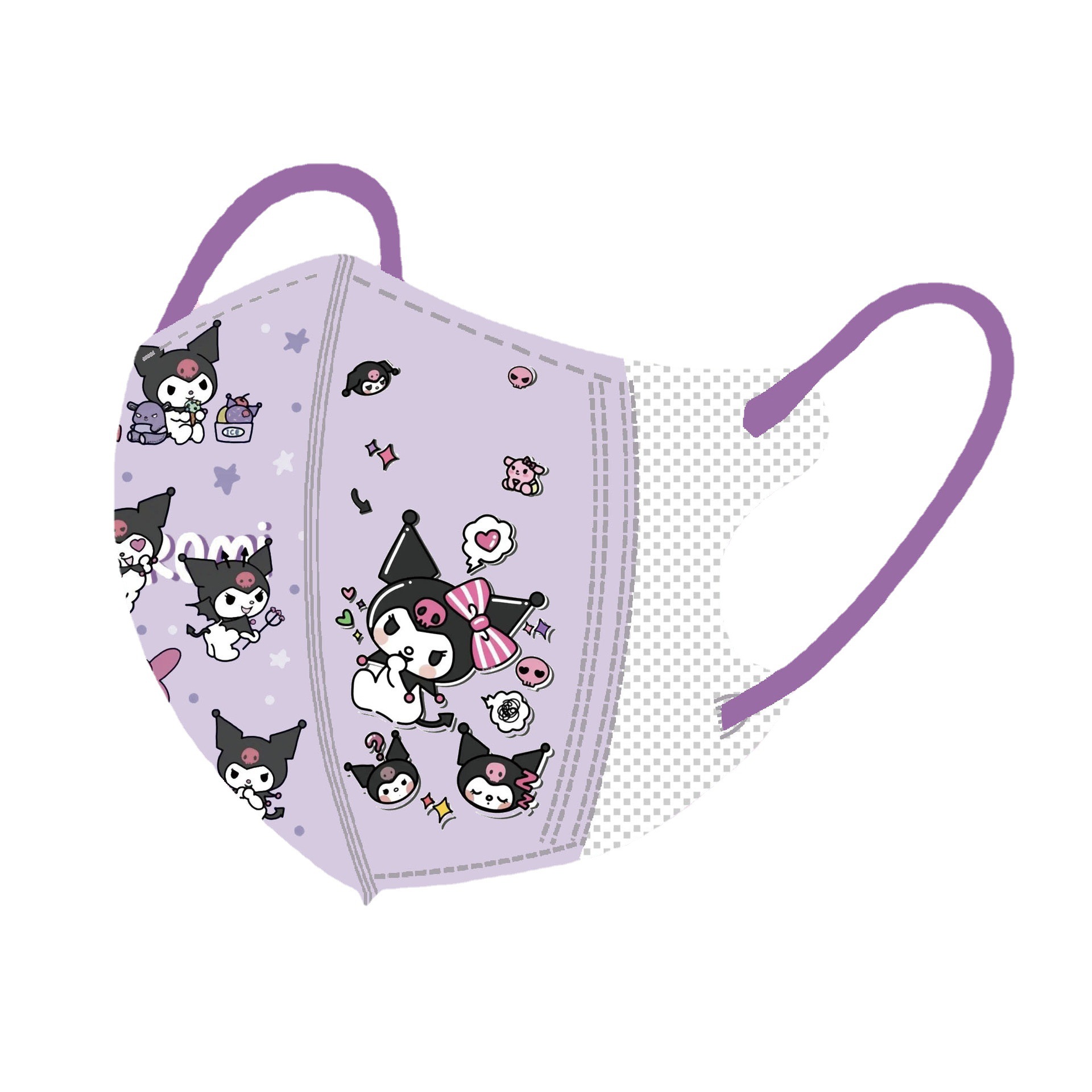 Niños 3D máscara de dibujos animados patrón de embalaje independiente de impresión a estrenar 3-12 años de edad de la Escuela Especial máscara de protección de tres capas