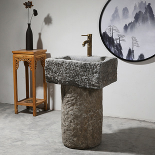 Old Stone Sink, Retro Round Sink, Outdoor Sink, Courtyard Stone Mop Pool, Stone Basin, Laundry Mop Pool