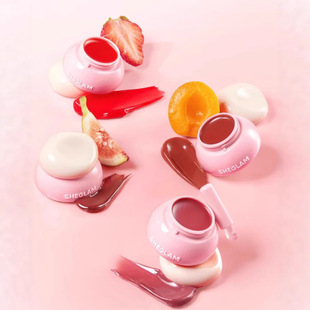 Cross-Border Sheglam Pudding Lip Mask Colored Jelly Lip Balm Lip Glaze Lip Gloss Lip Gloss Lip Balm with Lip Brush