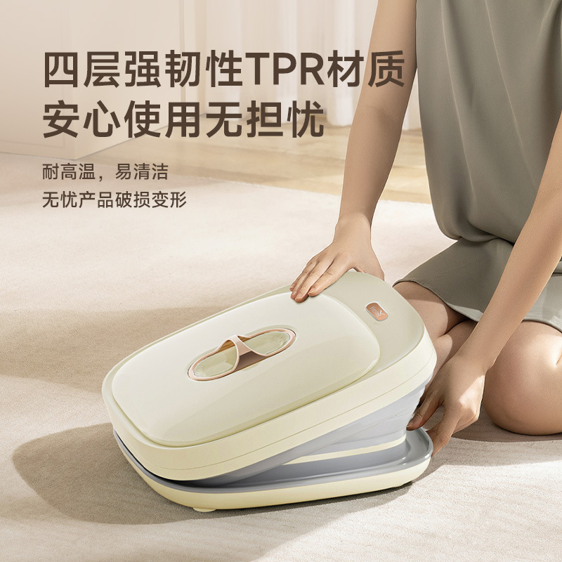 新款家用折叠便捷泡脚桶加热恒温养生足浴盆全自动按摩电动洗脚盆|undefined