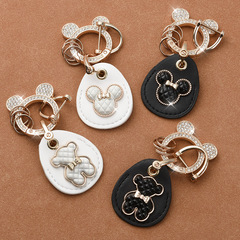 Access control card cover water drop rectangular Mickey keychain mini induction community bus Octopus elevator protective cover