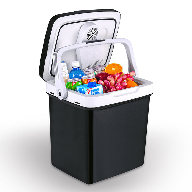 Nuevo 26L al aire libre portátil coche refrigerador portátil calefacción incubadora camping coche refrigerador refrigerado